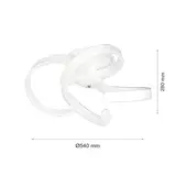 2R LED Dimmable Chandelier 3-WHITE