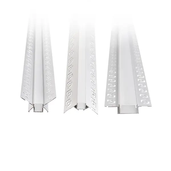 ALUMINIUM PROFILES WITH PVC COVERS 2m SET FOR LED STRIPS LIGHTS IMAGE