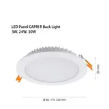 CAPRI R BACK LIGHT 25mm