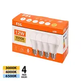 LED LAMP CAP FSL E27 12W A60 4pcs SET