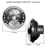 LED BARS GALAXY LBL 6/LY-KK7-001_black_DIMENSIONS