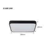 24w black