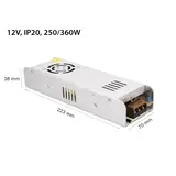 LED TRANSFORMATOR 250-360W