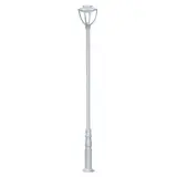 LED PARK LIGHT MILANO 40W 4000K IP66 KIT WITH POLE 3m Ø76mm GREY