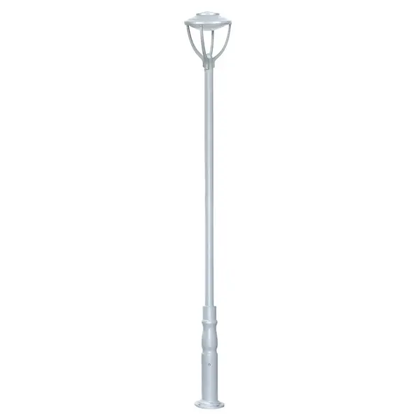 LED PARK LIGHT MILANO 40W 4000K IP66 KIT WITH POLE 3m Ø76mm GREY IMAGE