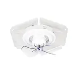 LED CHANDELIER WITH FAN P01 3WHITE DIMM
