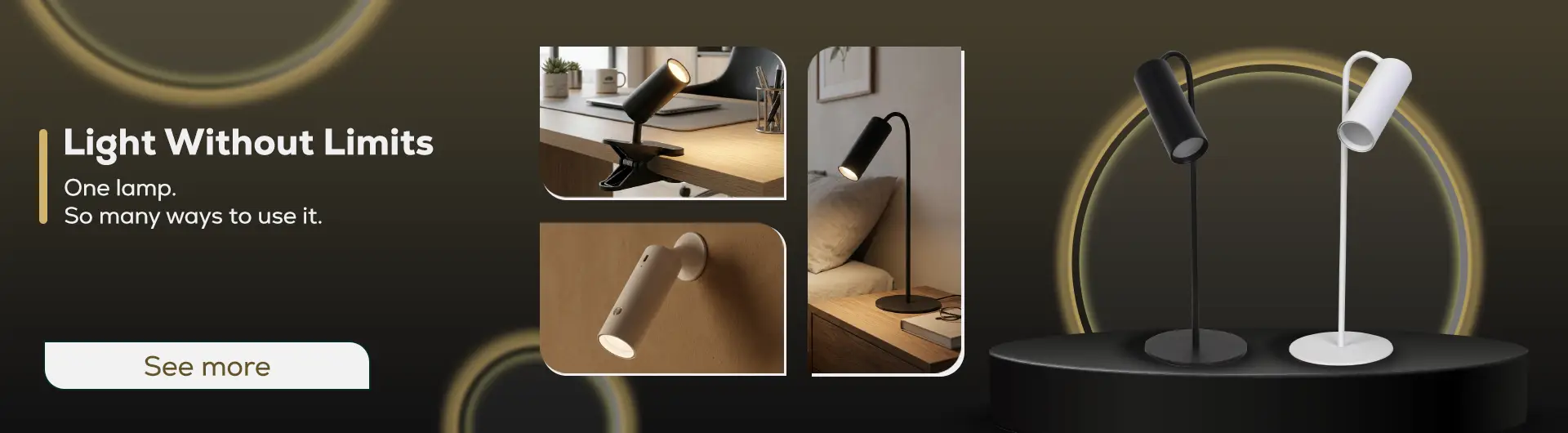 LED RECHARGABLE TABLE LAMP 1866