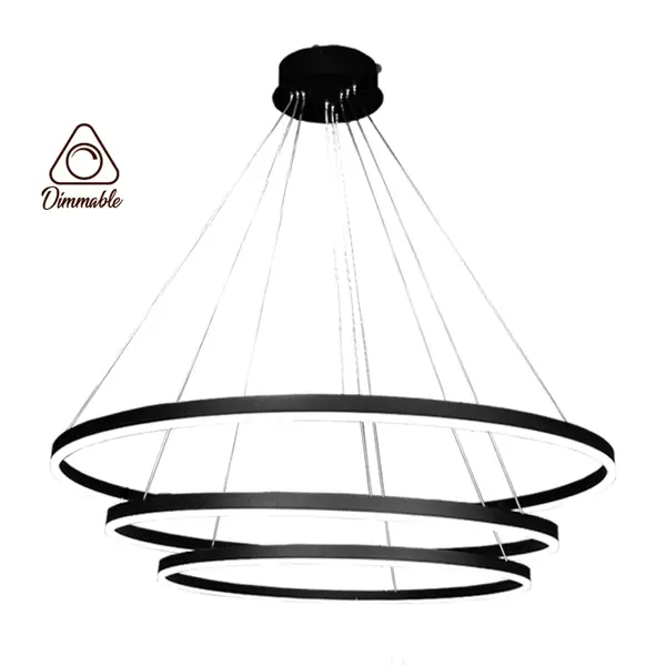 LED CHANDELIER 1010 3-WHITE DIMM 3 GRAY IMAGE