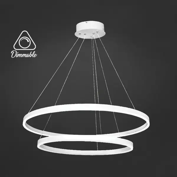 LED CHANDELIER 1010 3-WHITE DIMM 2 WHITE IMAGE