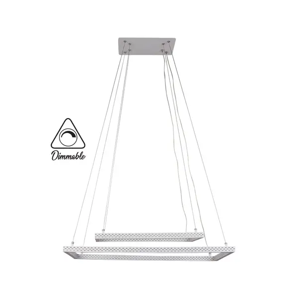 LED CHANDELIER 6500/2 3-WHITE 60W DIMM IMAGE