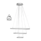 LED CHANDELIER 6500/2 3-WHITE 75W DIMM