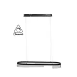 LED CHANDELIER 809/900+300 3-WHITE DIMM