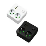 PLUG POWER STRIP WITH 2 SOCKETS 2USB+1PD